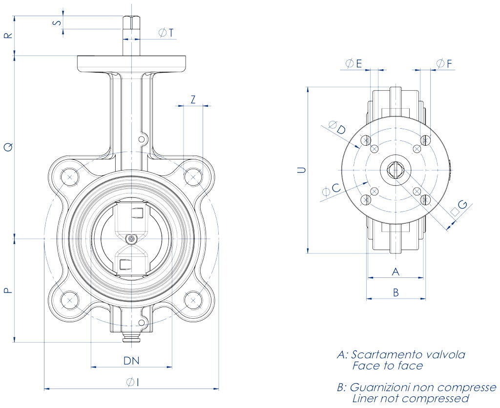 Butterfly Valve Cap Screw Chart