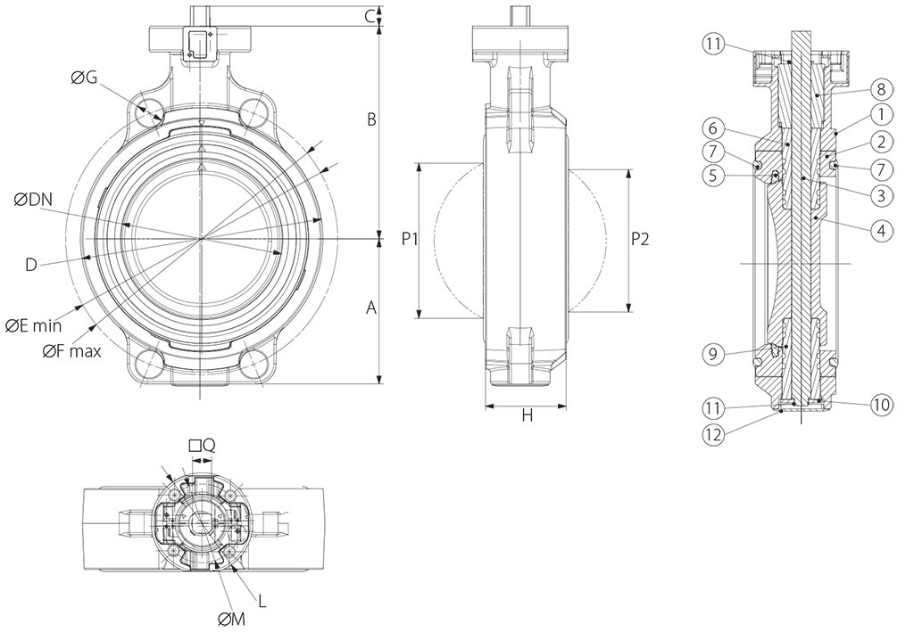 Item 675 butterfly valve