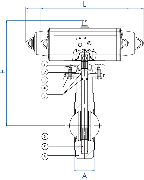 Butterfly Valve Cap Screw Chart