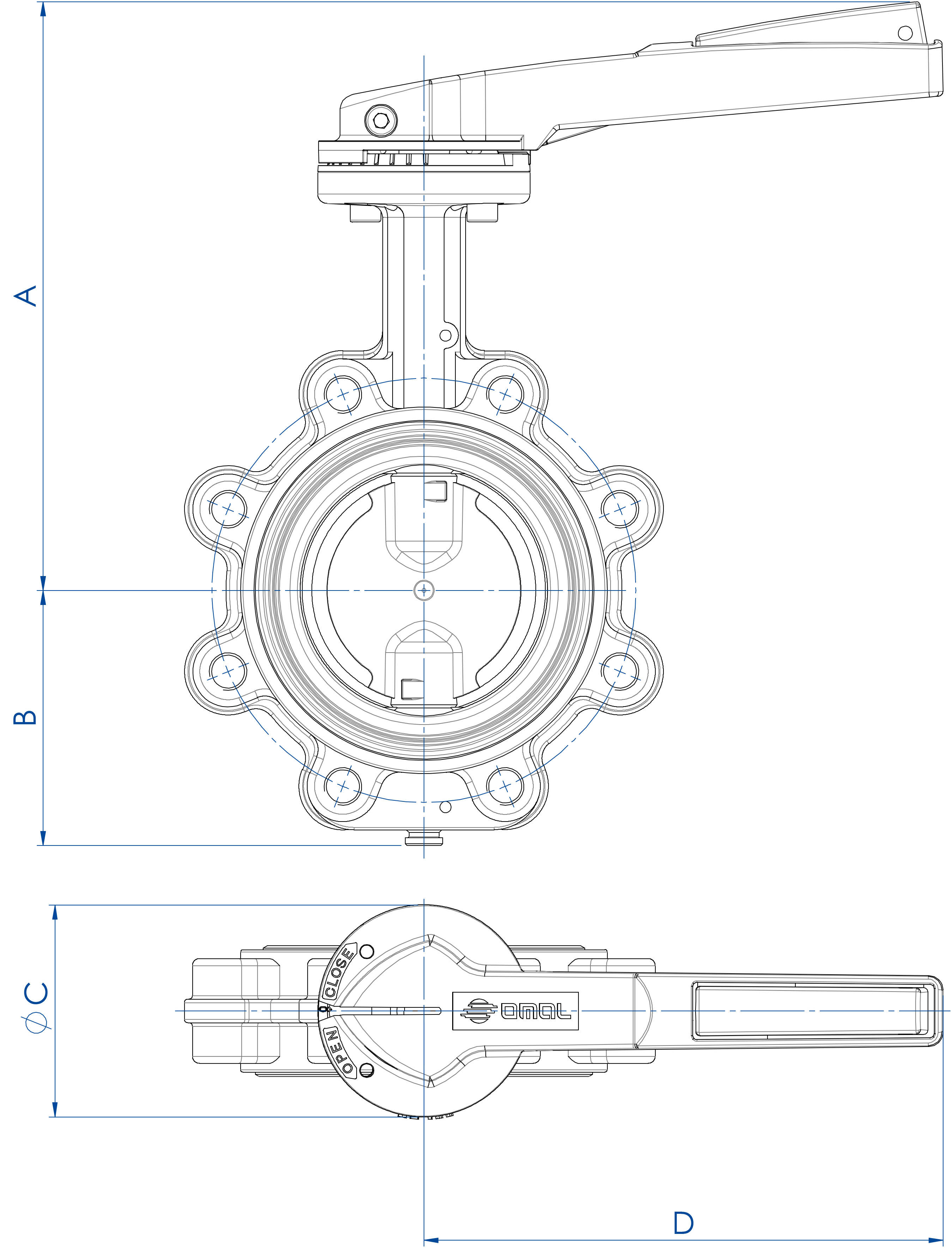 Item 385-386-387 butterfly valve