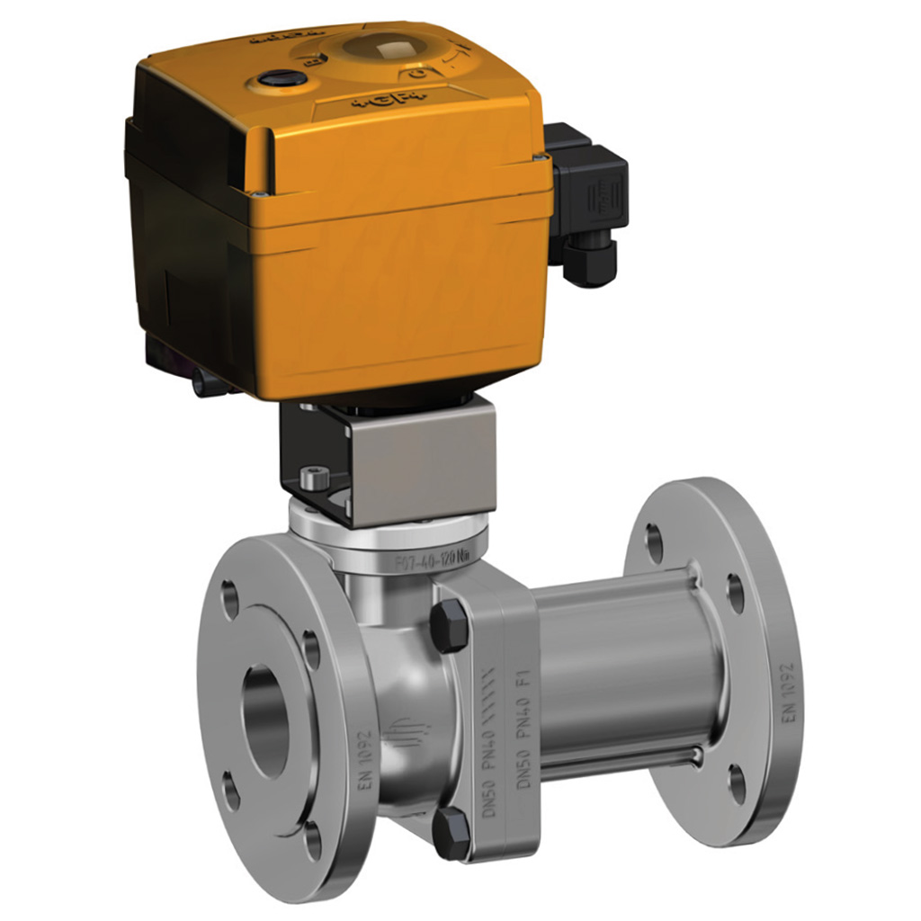 PROCHEMIE 60 Split Body PN 16-40 stainless steel ball valve - info drivers - Electric actuator available untill DN50
