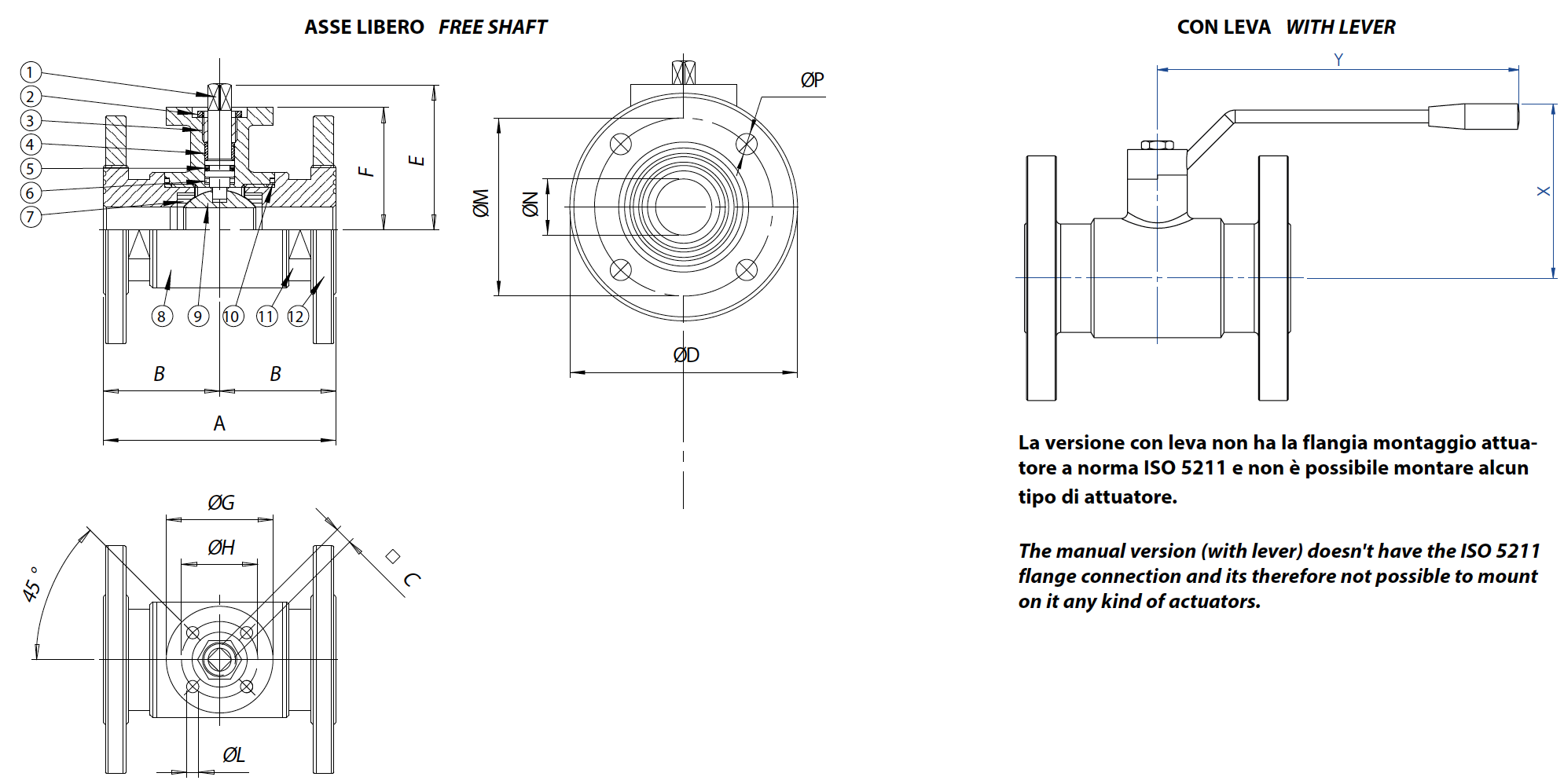 Item 406 stainless steel ball valves - materials - 