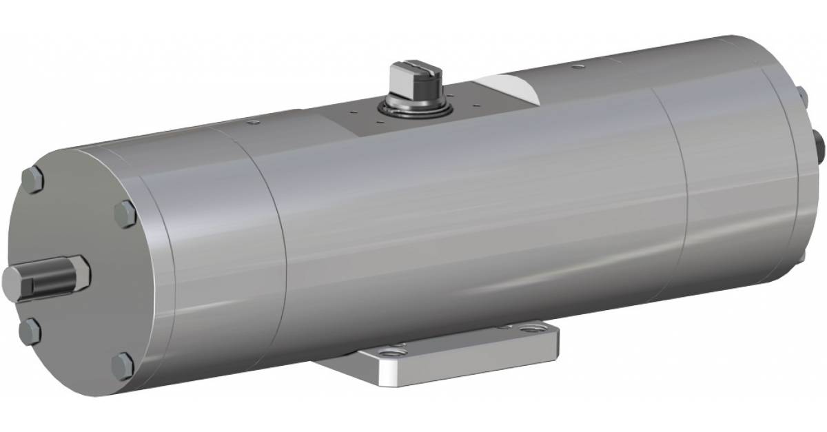 Pneumatic actuator spring return SR type inox 316 from solid bar