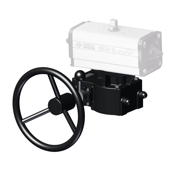 Cast iron manual handwheel gear box with declutchable