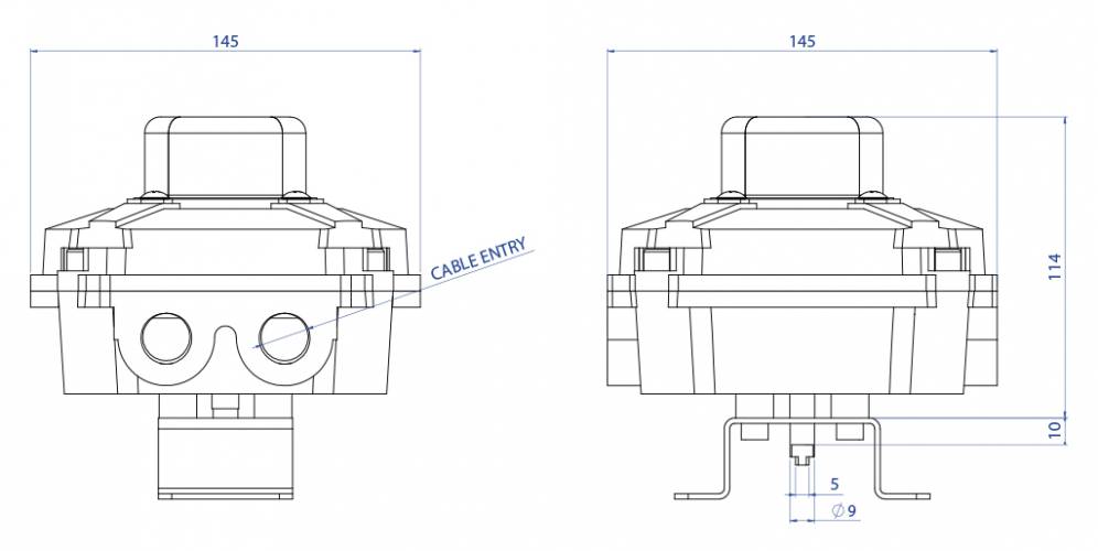 KS2L ATEX aluminium with optical indicator