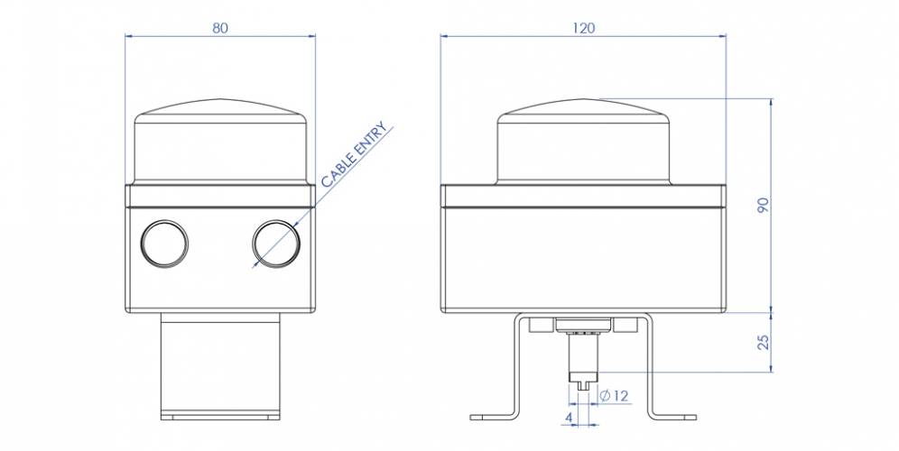 KSSB aluminium and thermoplastic with optical indicator