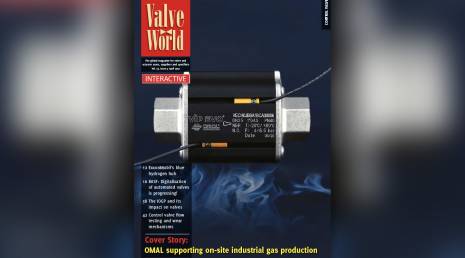 OMAL on the cover of Valve World Magazine April 2022 issue