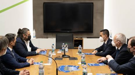 The Italian Minister of Foreign Affairs Luigi Di Maio visits OMAL