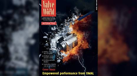 OMAL on the cover of Valve World Magazine November issue