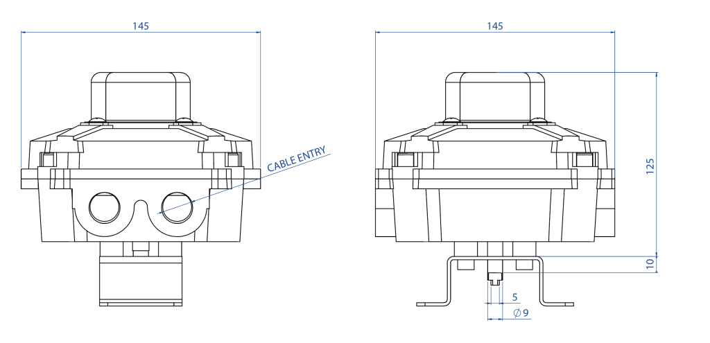KS2L in alluminio con indicatore visivo ATEX