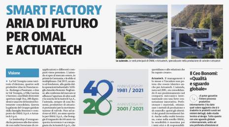 &laquo;Giornale di Brescia&raquo; сообщает о признании &laquo;OMAL&raquo; "Societ&agrave; Benefit" (бенефит-компанией)